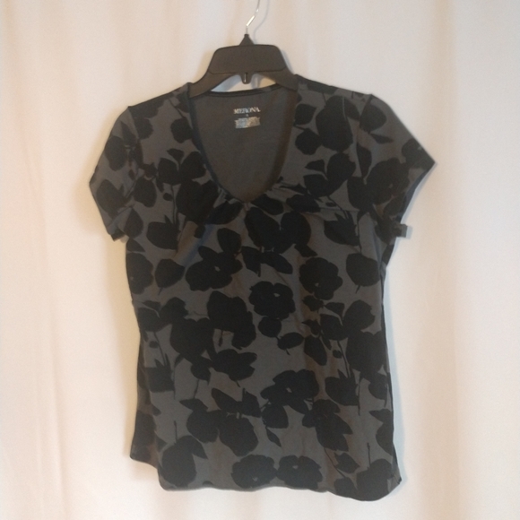 Merona Tops - Black/grey top size Large